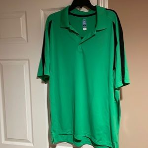 Green and black golf shirt XXL
